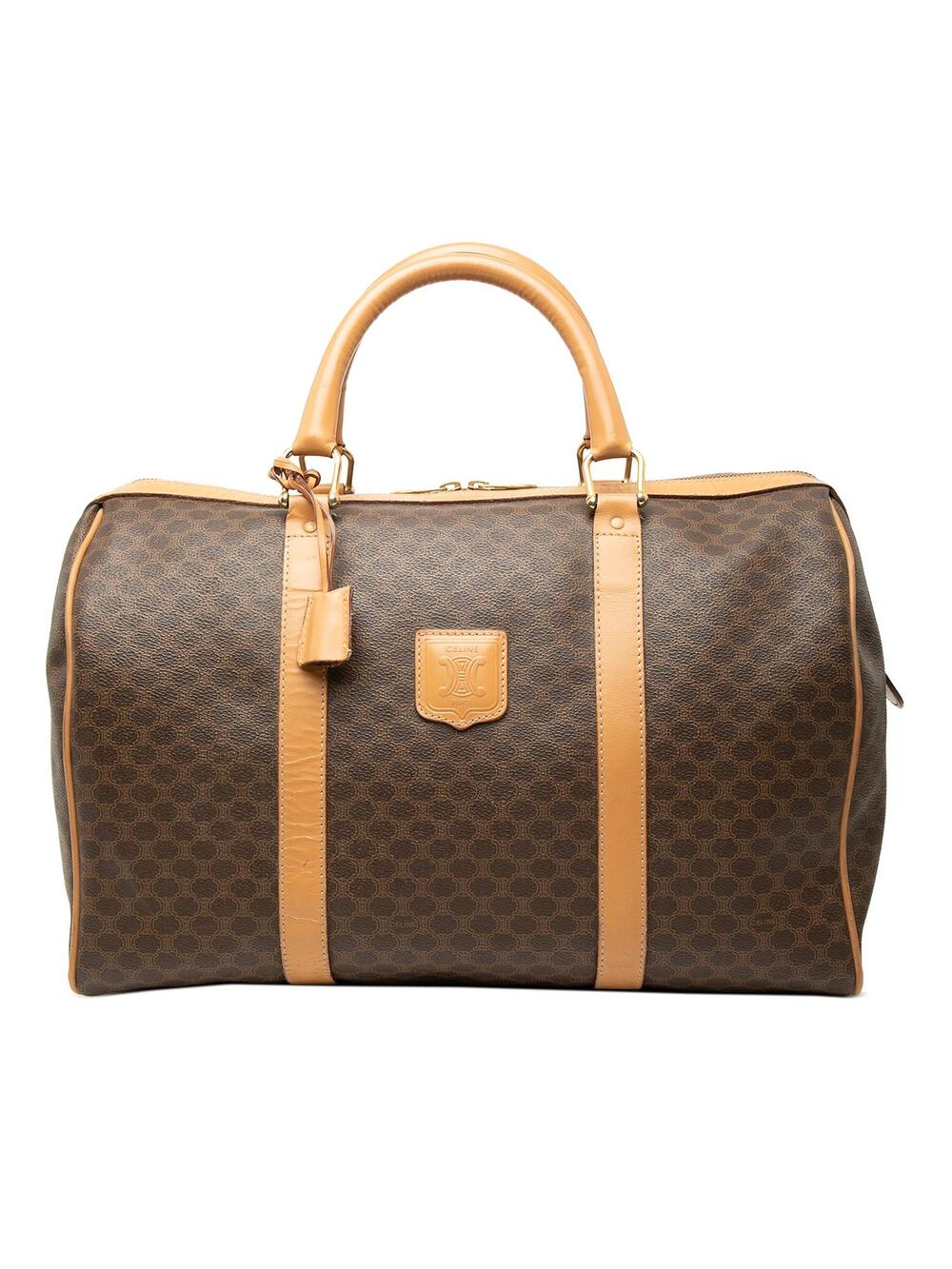 Celine Macadam Coated Canvas Boston Bag #361074C53B